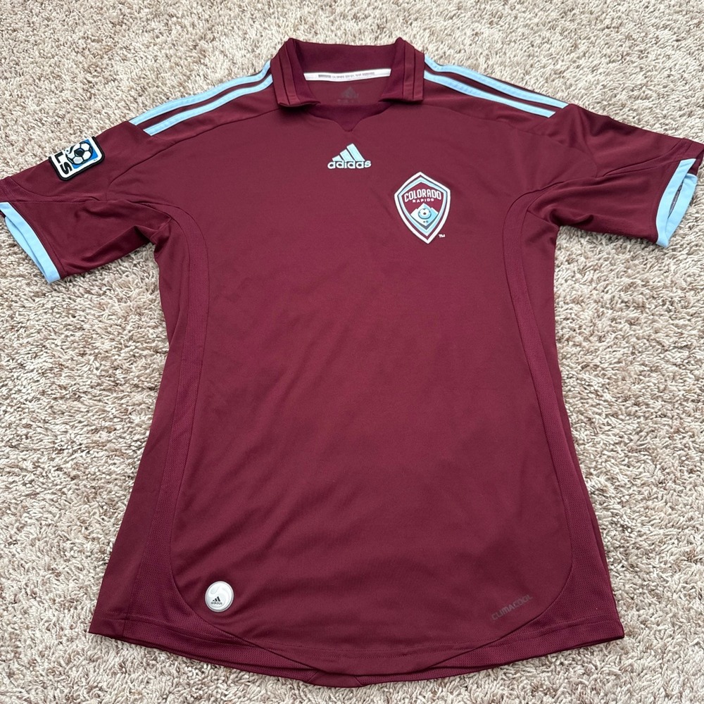Adidas Colorado Rapids 2008 2009 MLS Soccer Jersey Burgundy Small E79074 AZB001